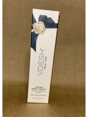 Voesh Vegan Body Creme Organic Lotion jasmine Soothe 3 OZ NIB Avocado/olive oil